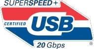 Логотип SuperSpeed Plus USB 20 Gbps
