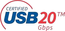 Логотип Certified USB 20 Gbps для USB4