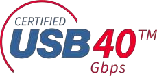 Логотип Certified USB 40 Gbps для USB4