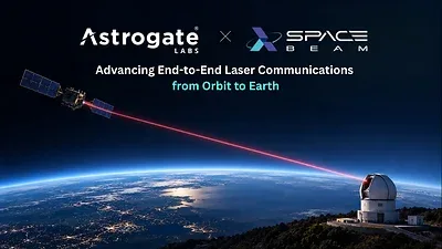 Лазерная связь Astrogate Labs и Spacebeam: луч от спутника к наземной оптической станции