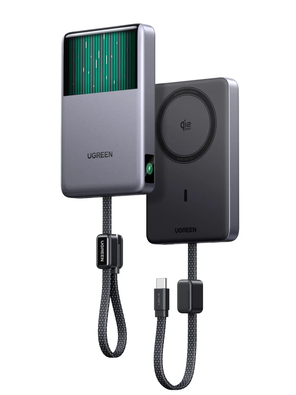 Магнитный пауэрбанк UGREEN MagFlow Pro